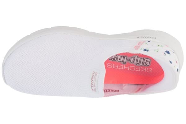 Skechers Slip-Ins: GO WALK Flex - Sunset Rose 124822-WHT, Kvinna, Sneakers, vit