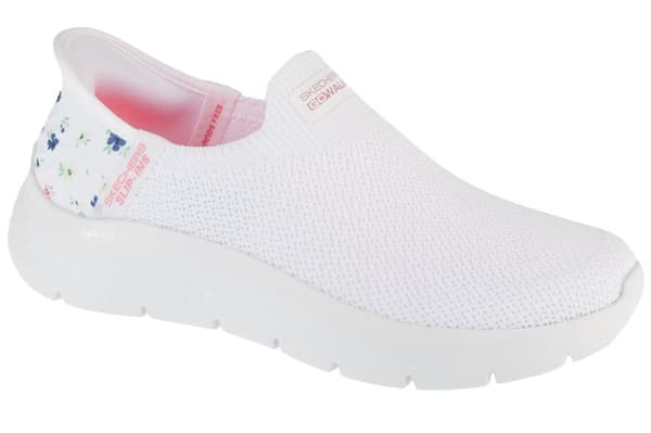 Skechers Slip-Ins: GO WALK Flex - Sunset Rose 124822-WHT, Kvinna, Sneakers, vit