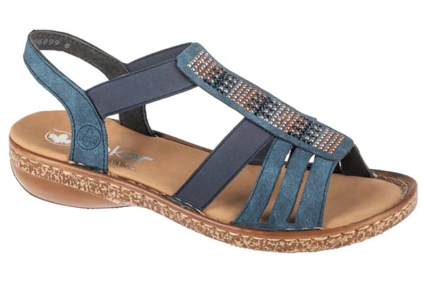 Rieker Sandals 628G7-14, Kvinna, Sandaler, blå