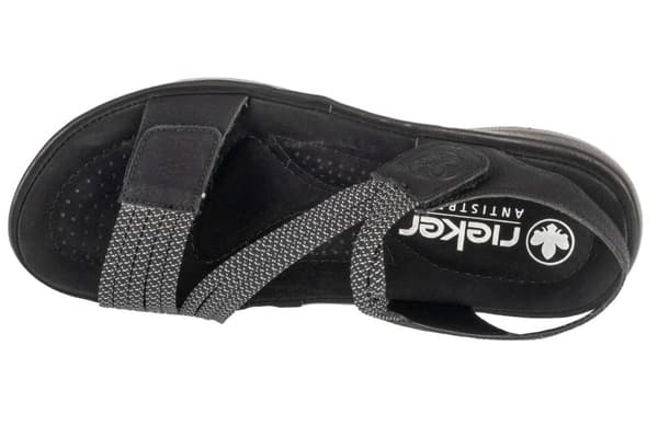 Rieker Sandals 64870-00, Kvinde, Sandaler, sort