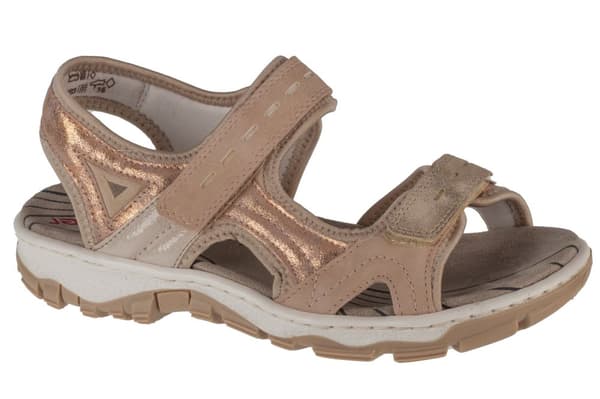 Rieker Sandals 68866-31, Kvinde, Sandaler, lyserød