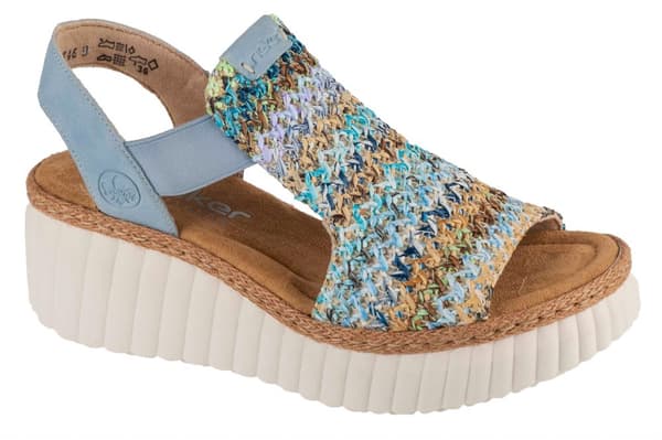 Rieker Sandals 69172-91, Kvinna, Sandaler, blå