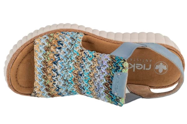 Rieker Sandals 69172-91, Kvinna, Sandaler, blå