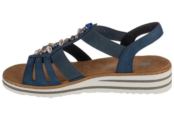 Rieker Sandals V0649-14, Kvinna, Sandaler, marinblå