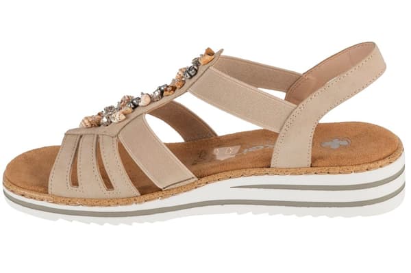 Rieker Sandals V0649-62, Kvinde, Sandaler, beige