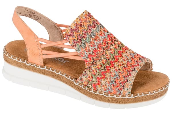 Rieker Sandals V1241-90, Kvinna, Sandaler, flerfärgad