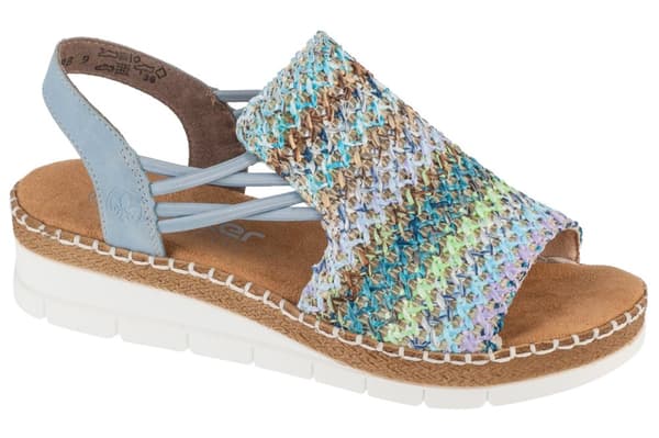Rieker Sandals V1241-91, Kvinna, Sandaler, flerfärgad