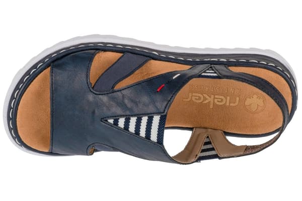Rieker Sandals V44Y5-14, Kvinna, Sandaler, marinblå