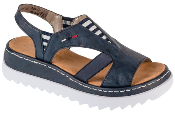 Rieker Sandals V44Y5-14, Kvinna, Sandaler, marinblå Navy 36
