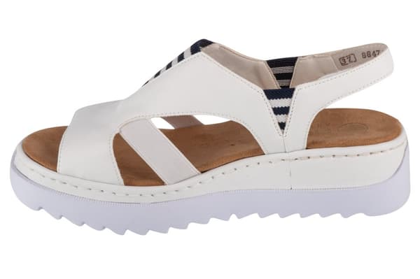 Rieker Sandals V44Y5-80, Kvinna, Sandaler, vit