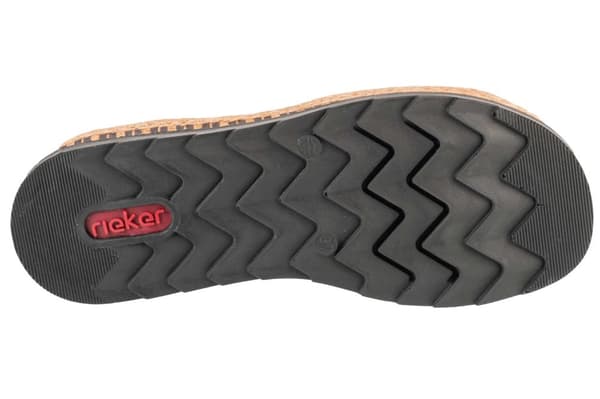 Rieker Sandals V7972-00, Kvinna, Sandaler, svart
