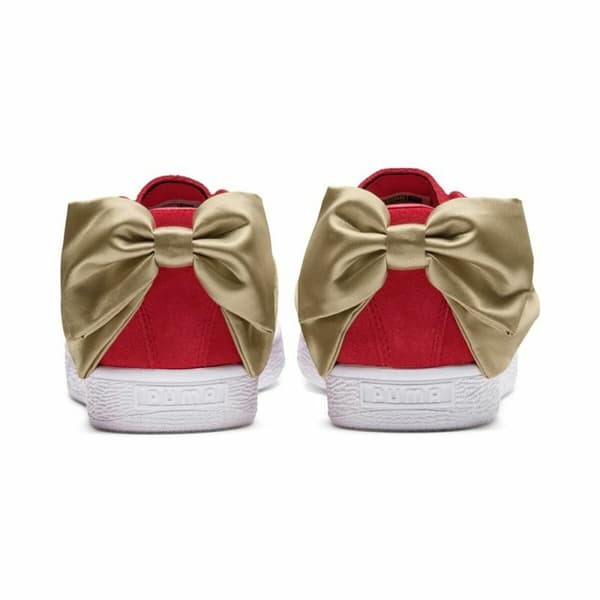 Kvinde Casual Sneakers Puma Sportswear Suede Bow Varsity Rød - 36