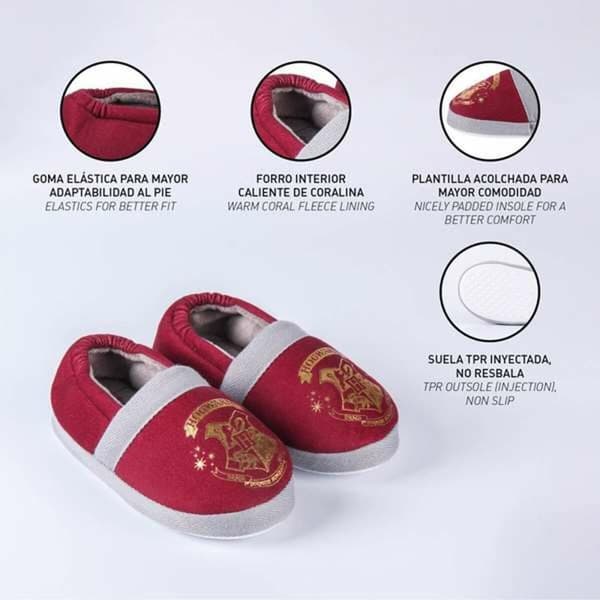 House Slippers Harry Potter Dark Red 30-31