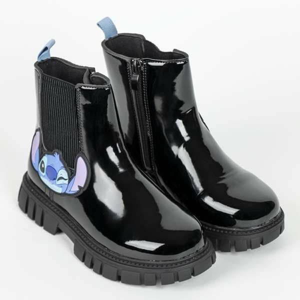 Kids Casual Boots Stitch Black 35
