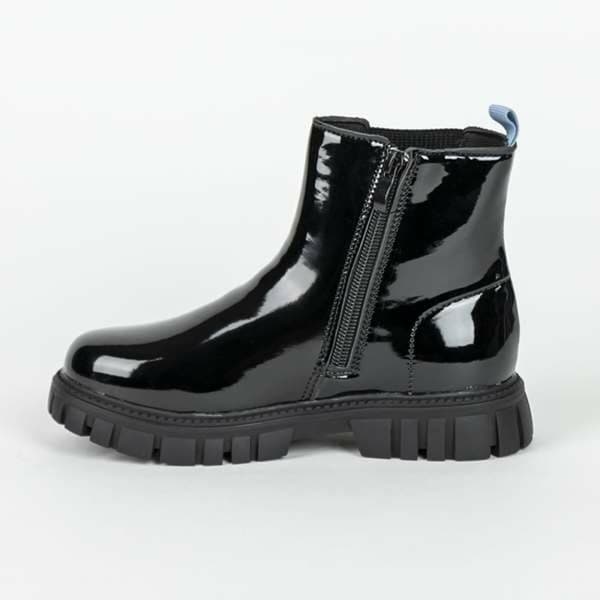Kids Casual Boots Stitch Black 35