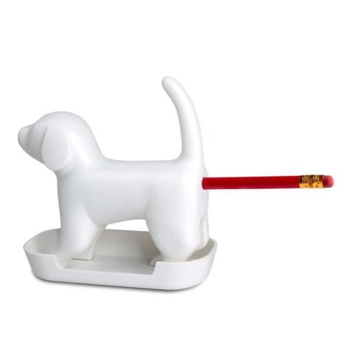 Winkee - Pencil sharpener - Sharp end Pup White with sound - White