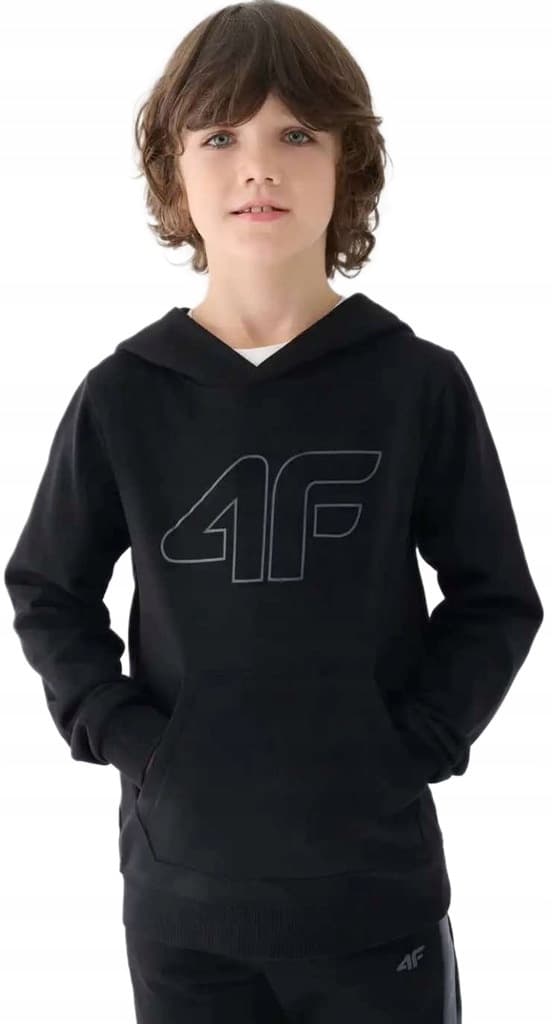 SPORTSHWEATSHIRT MED HÆTTETRØJE TIL DRENGE 4F M1292