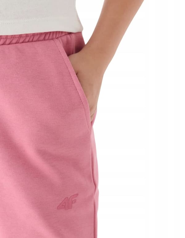 JOGGINGBYXOR 4F JR F0828 ROSA TRÄNINGSDRÄKT FÖR FLICKOR