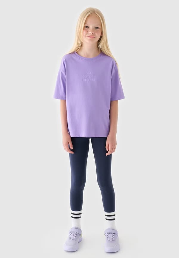 Legginsit tytöille F239 4F lasten puuvillaiset urheilulegginsit koko 158