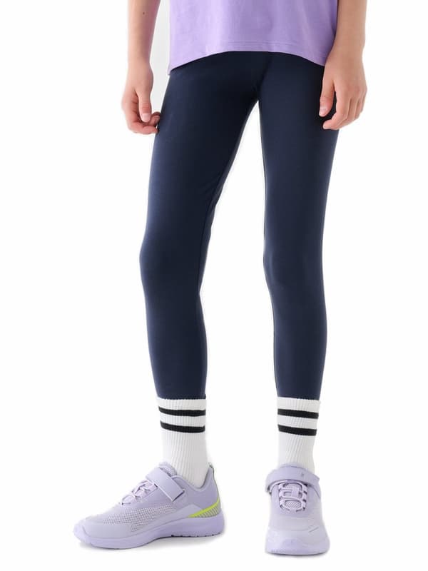 Legginsit tytöille F239 4F lasten puuvillaiset urheilulegginsit koko 158