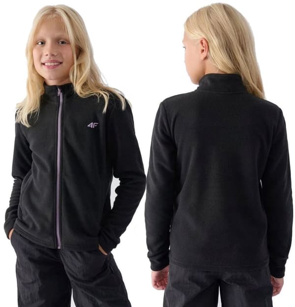 BØRNEFLEECESWEATSHIRT 4F TIL PIGER F261 HVERDAGSFLEECE