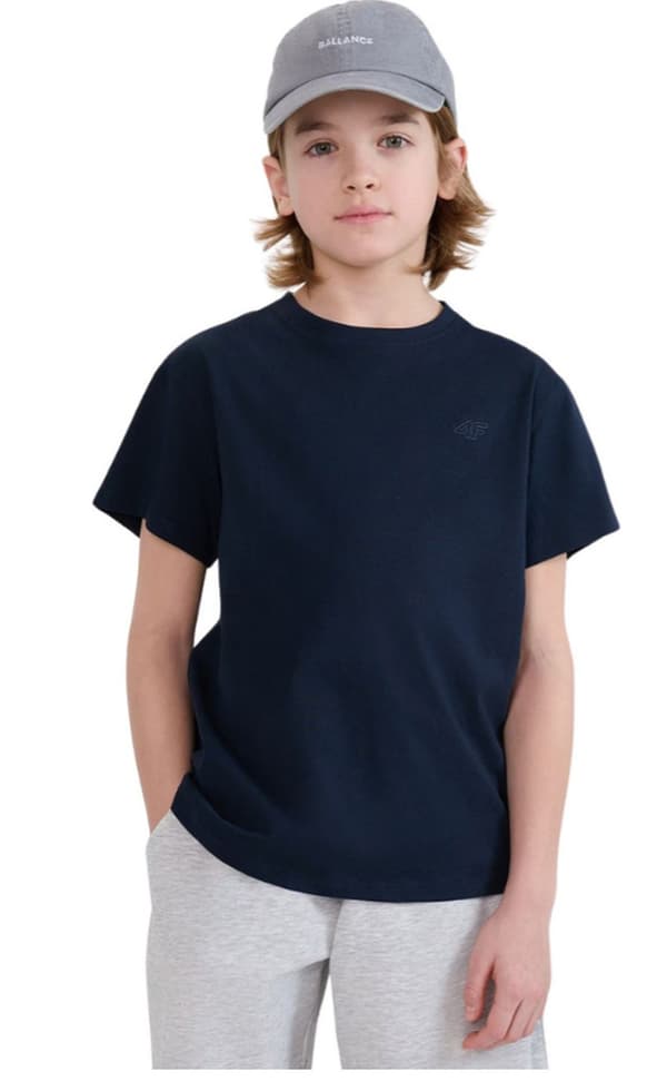 Ungdoms-T-shirt 4F trendig sport-T-shirt för pojkar storlek 152