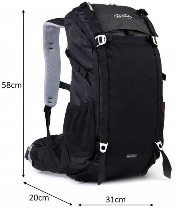 RG CAMP 40L SPORT TREKKING RYGSÆK MED PROFILEREDE STEL