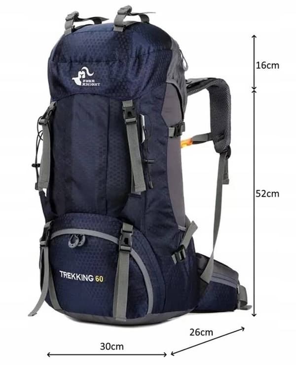 FREE KNIGHT RG CAMP 50L + 10L TURISTRYGSÆK