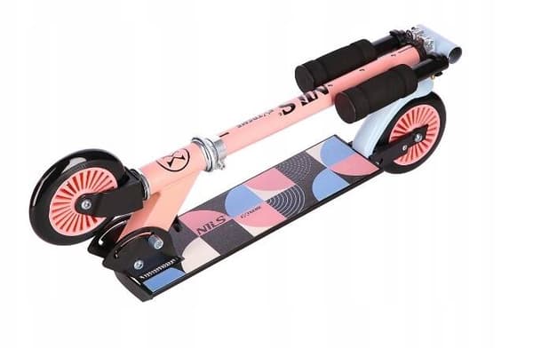 Sammenklappelig løbehjul til børn Nils Extreme HD026 Pink-Blå