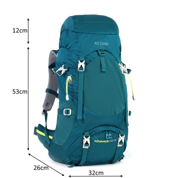 RG CAMP ADVANCE 45+5L TERRÆKSAK TIL BERGTREKKING MED STEL
