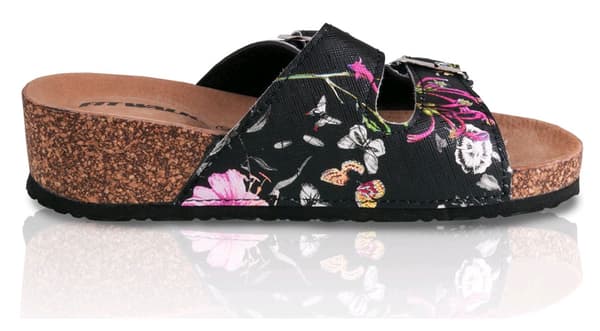 Blommiga flip-flops