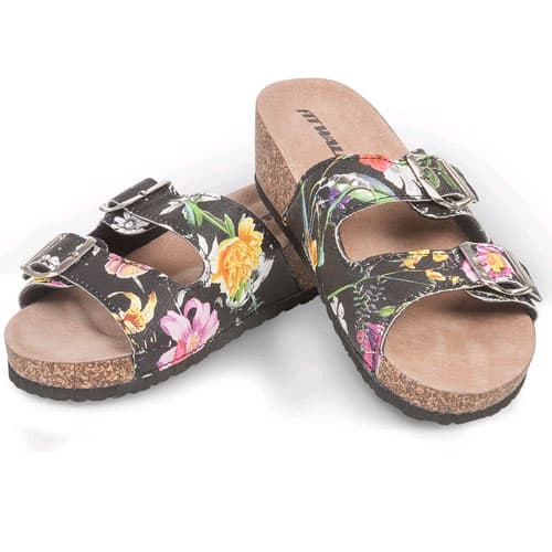 Blommiga flip-flops