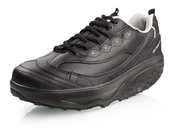 FIT WALK sko med rockersål sort 38