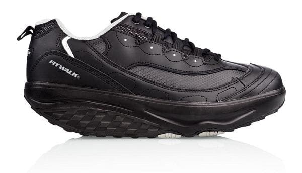 FIT WALK sko med rockersål sort 38