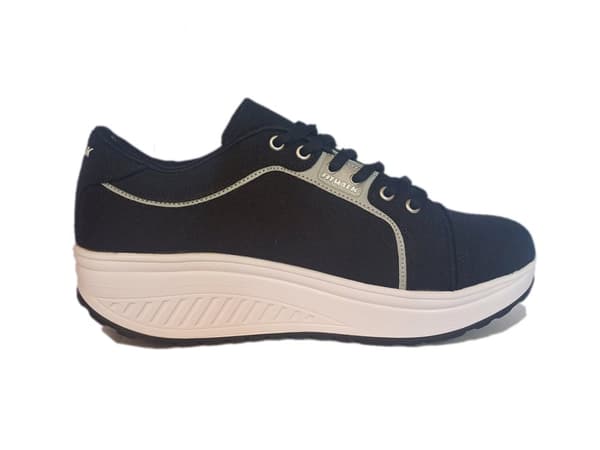Fit Walk -lenkkarit kehtopohjalla, mustat, 37