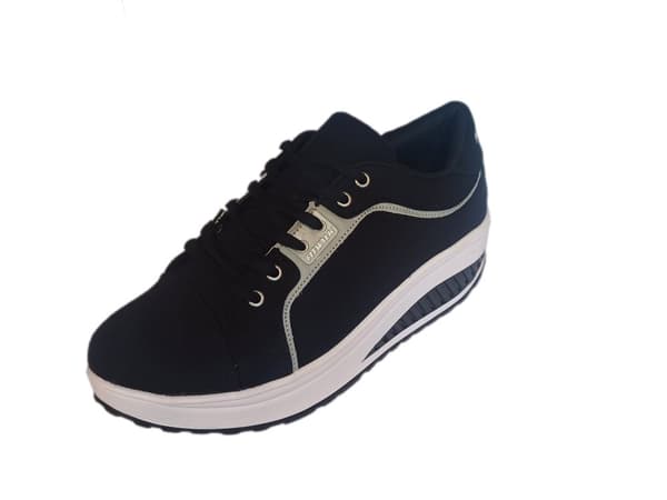 Fit Walk Cradle Sole Sneakers Svarta