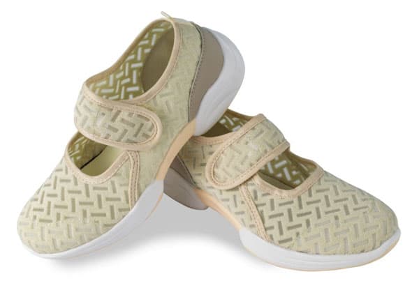 Beige ballerinor för kvinnor