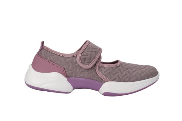 Dameballerinaer i dirty pink