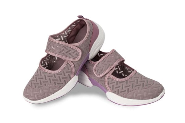 Dameballerinaer i dirty pink
