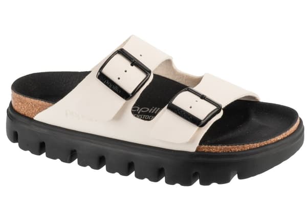 Birkenstock Arizona Papillio Chunky BF 1029119, Kvinde, Slides, hvid White 41