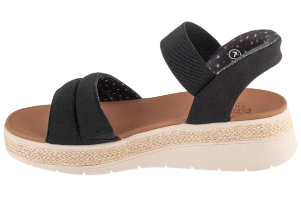 Skechers Slip-Ins: BOBS Sun Ray 114413-BLK, Kvinna, Sandaler, svart