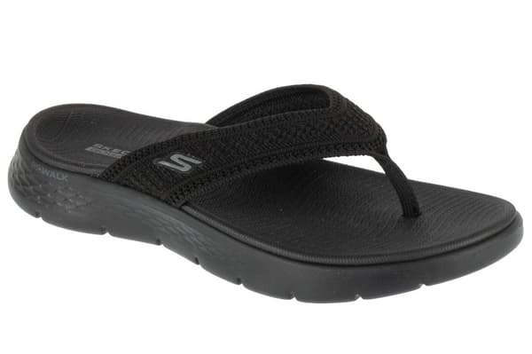 Skechers Go Walk Flex Sandal - Holly 141459-BBK, Kvinna, Flip flops, svart
