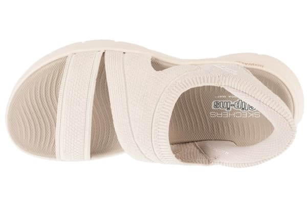 Skechers Slip-Ins: Go Walk Flex Sandal - Enticing 141482-NAT, Kvinde, Sandaler, grå