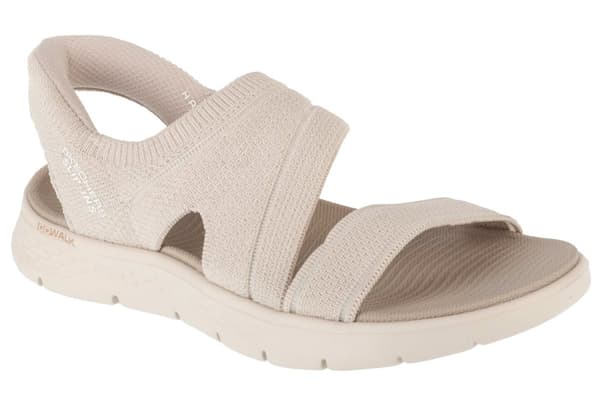 Skechers Slip-Ins: Go Walk Flex Sandal - Enticing 141482-NAT, Kvinde, Sandaler, grå