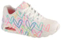 Miniatyrbillede 1 af 4: Skechers Uno-Spread The Love 155507-WPTQ, Kvinde, Sneakers, hvid