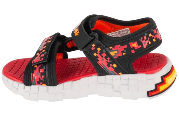 Skechers Mega-Splash 4K 402161L-BKRD, til Dreng, Sandaler, sort