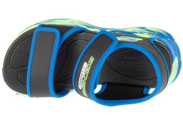 Skechers S-Lights: Sola Glow Sandal - Fusion Brights 407032L-BKBL, för Pojke, Sandaler, svart