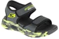Miniatyrbillede 1 af 4: Skechers S-Lights: Sola Glow Sandal - Fusion Brights 407032L-CCBK, til Dreng, Sandaler, grå