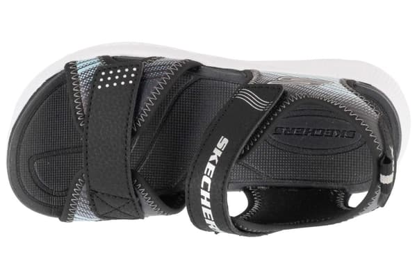 Skechers Microspec-Splash 407034L-BKSL, til Dreng, Sandaler, sort