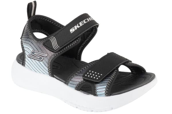 Skechers Microspec-Splash 407034L-BKSL, til Dreng, Sandaler, sort
